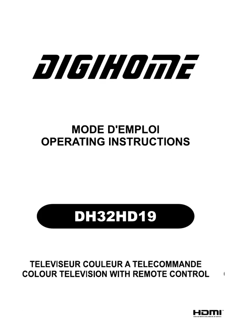 Página 1 del manual Manual de usuario Digihome DH32HD19