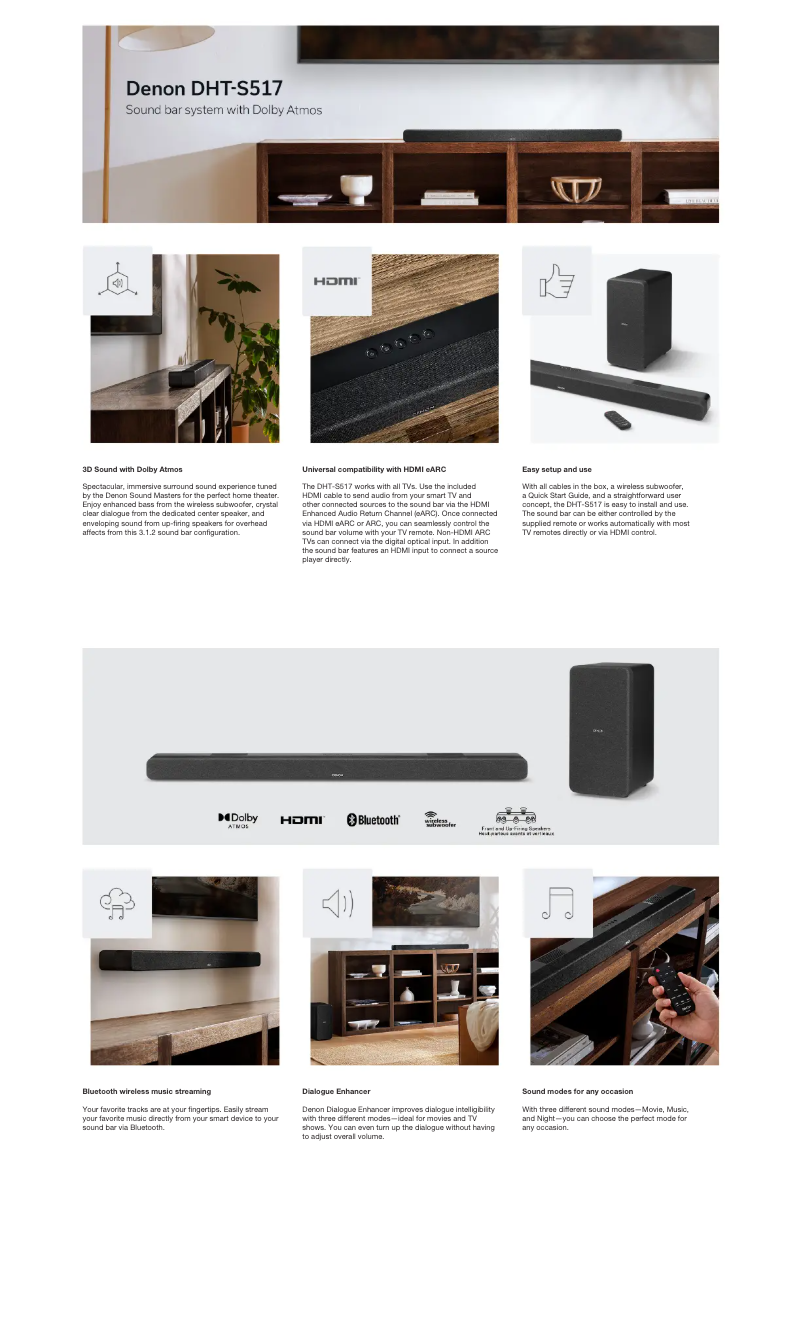 Image de la première page du manuel de l'appareil DHT-S517