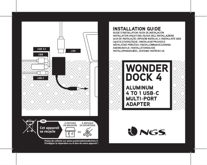 Page 1 of the manual User Manual NGS Wonder DOCK 4
