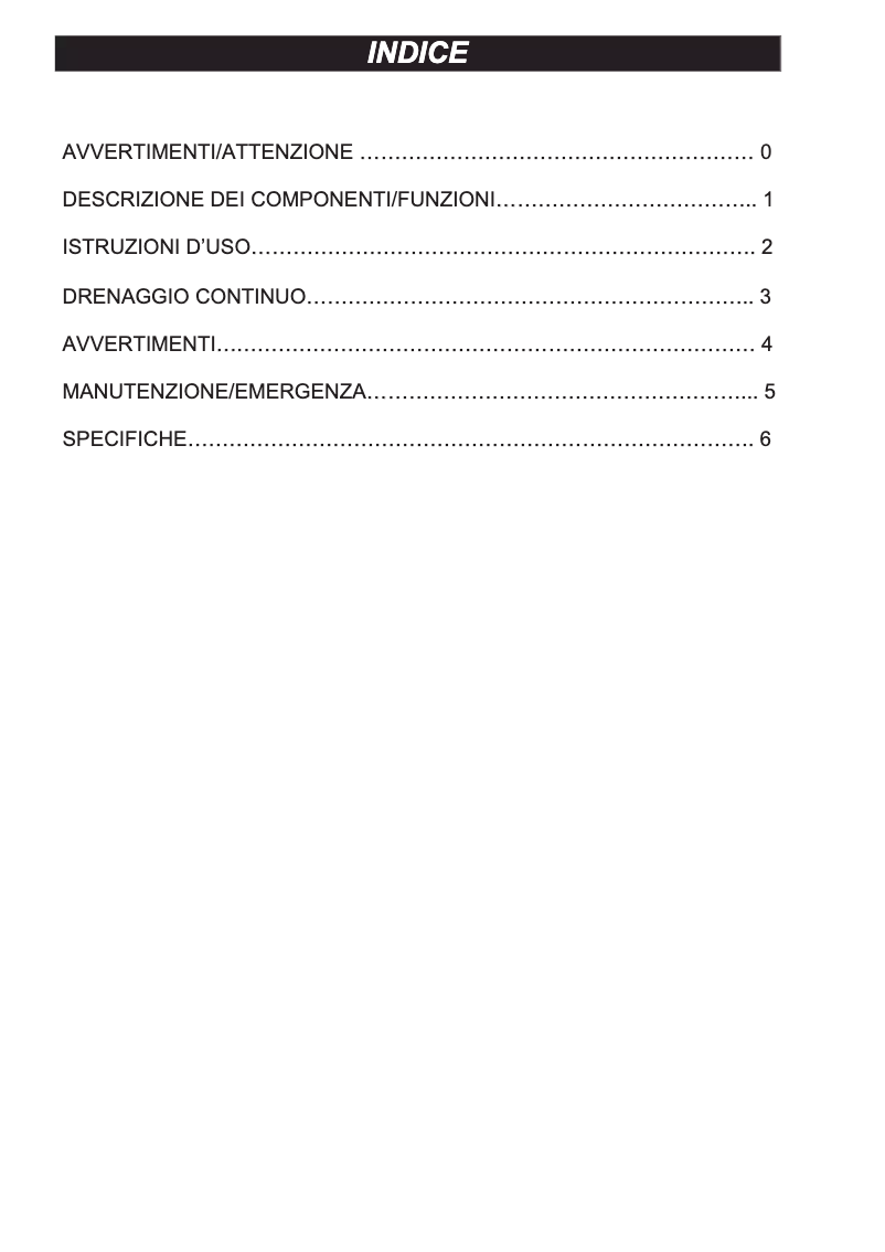 Page 1 de la notice Manuel utilisateur Argoclima EcoDry Pro 30