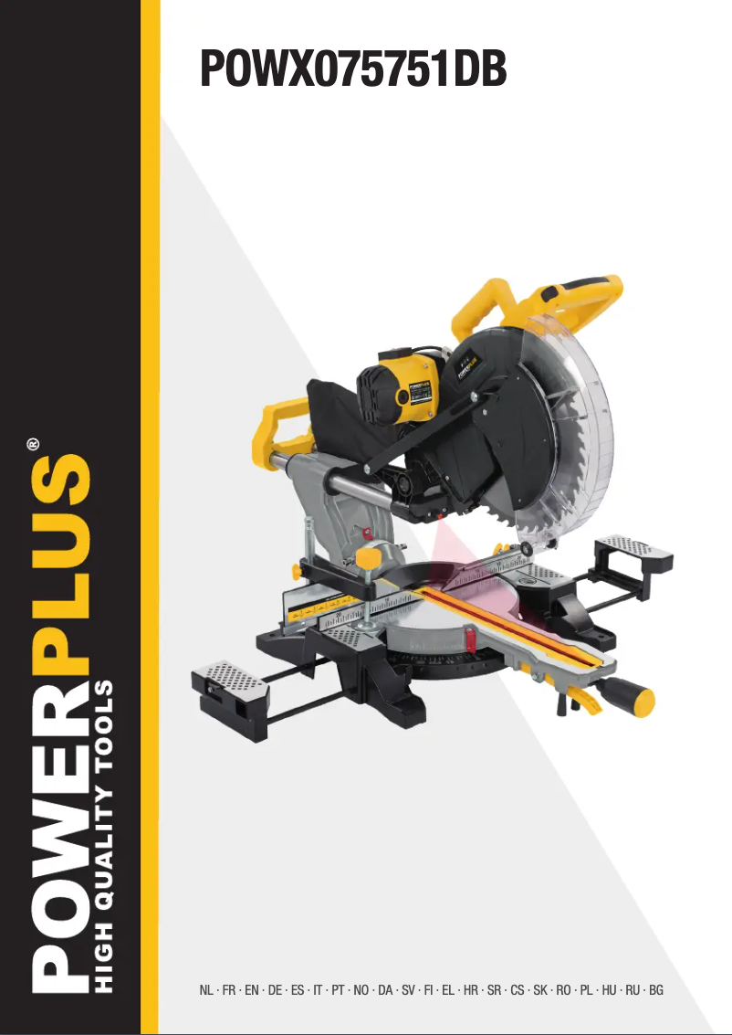 Image de la première page du manuel de l'appareil POWX075751DB
