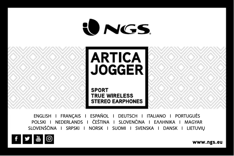 Page n°1 - Manuel utilisateur NGS Artica Jogger