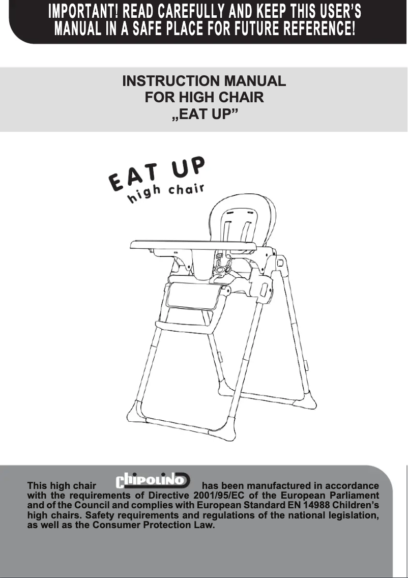 Image de la première page du manuel de l'appareil Eat Up