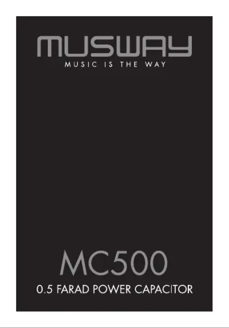 Page 1 de la notice Manuel utilisateur Musway MC500