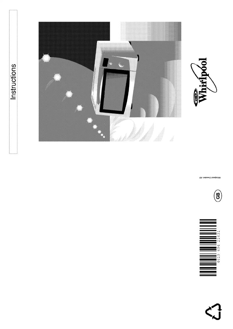 Page 1 de la notice Manuel utilisateur Whirlpool TC 2240