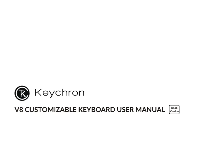 Page n°1 - Manuel utilisateur Keychron V8
