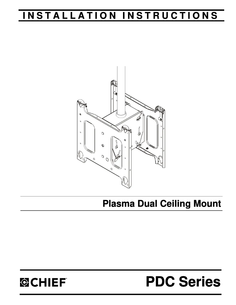 Page n°1 - Manuel utilisateur Chief PDC2306