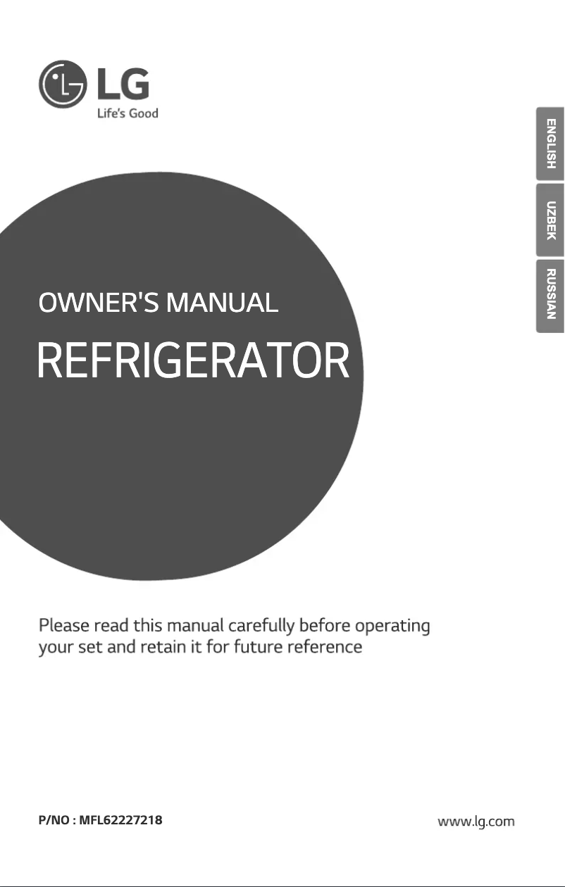 Page 1 de la notice Manuel utilisateur LG GL-B312SLTL