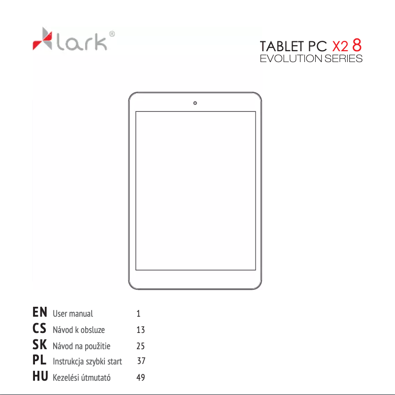 Image de la première page du manuel de l'appareil Evolution X2 8