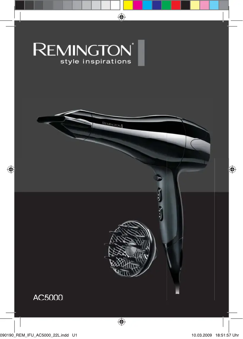 Page n°1 - Manuel utilisateur Remington AC5000