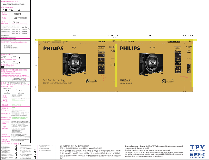 Page 1 de la notice Manuel utilisateur Philips 5000 series 40PFF5650