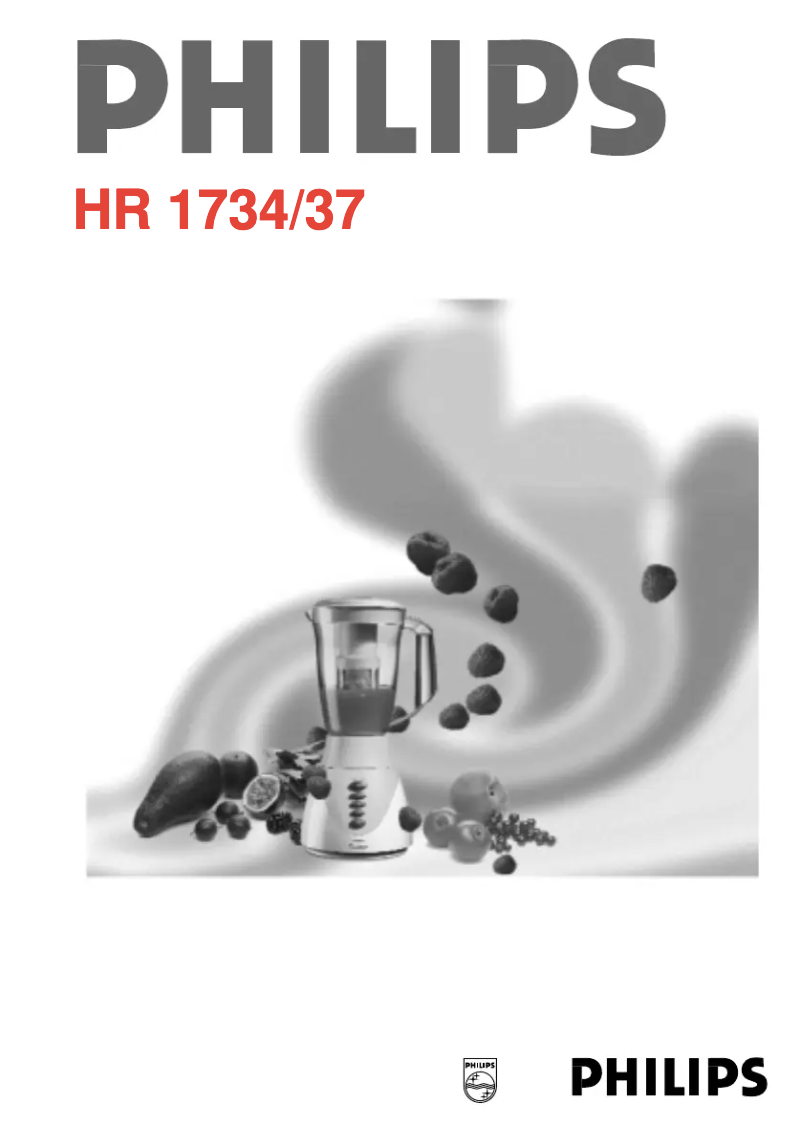 Page 1 de la notice Manuel utilisateur Philips HR1737