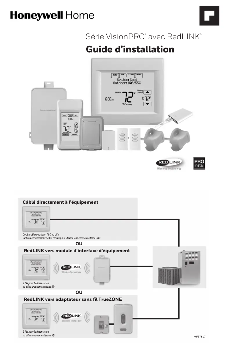 Página 1 del manual Manual de usuario Honeywell TH8110R1008/U