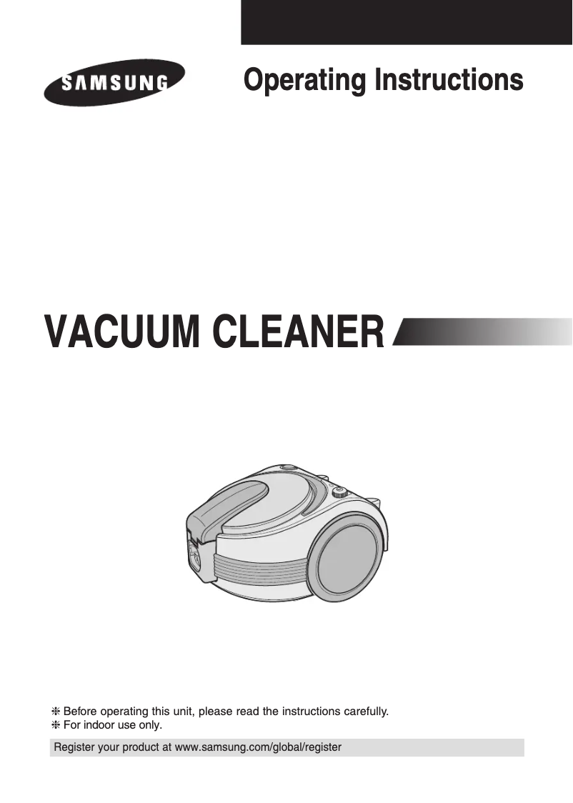 Page 1 de la notice Manuel utilisateur Samsung SC7033