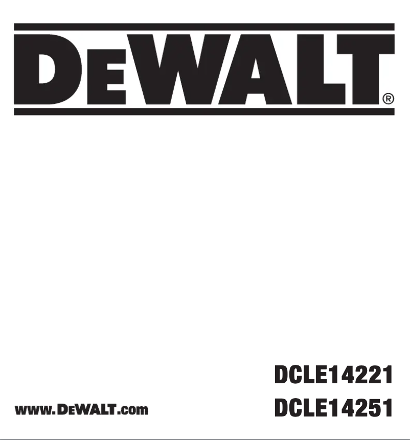 Página 1 del manual Manual de usuario DeWalt DCLE14251