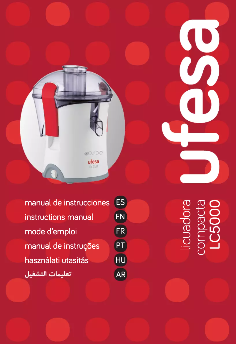Page 1 de la notice Manuel utilisateur Ufesa LC5000