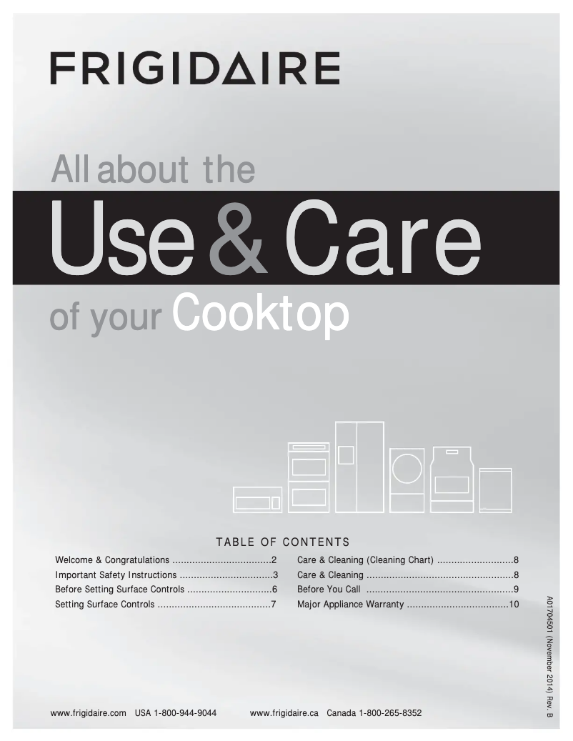 Page n°1 - Manuel utilisateur Frigidaire FFGC3010QB