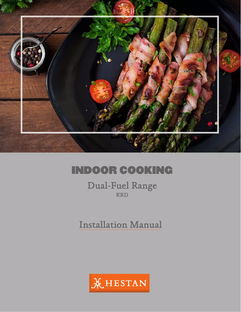 Page 1 de la notice Manuel utilisateur Hestan KRD484GDLPWH