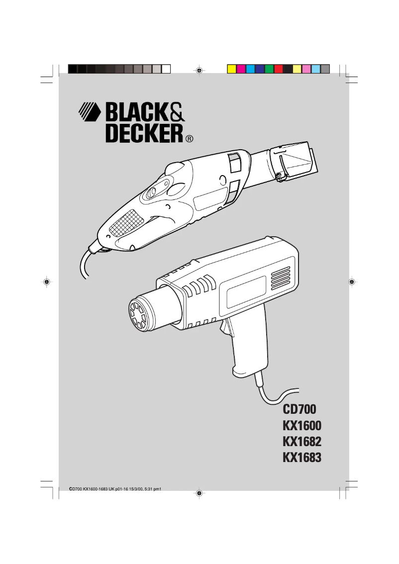 Página 1 del manual Manual de usuario Black & Decker KX1683