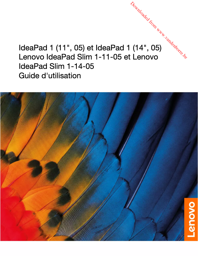 Image de la première page du manuel de l'appareil IdeaPad Slim 1