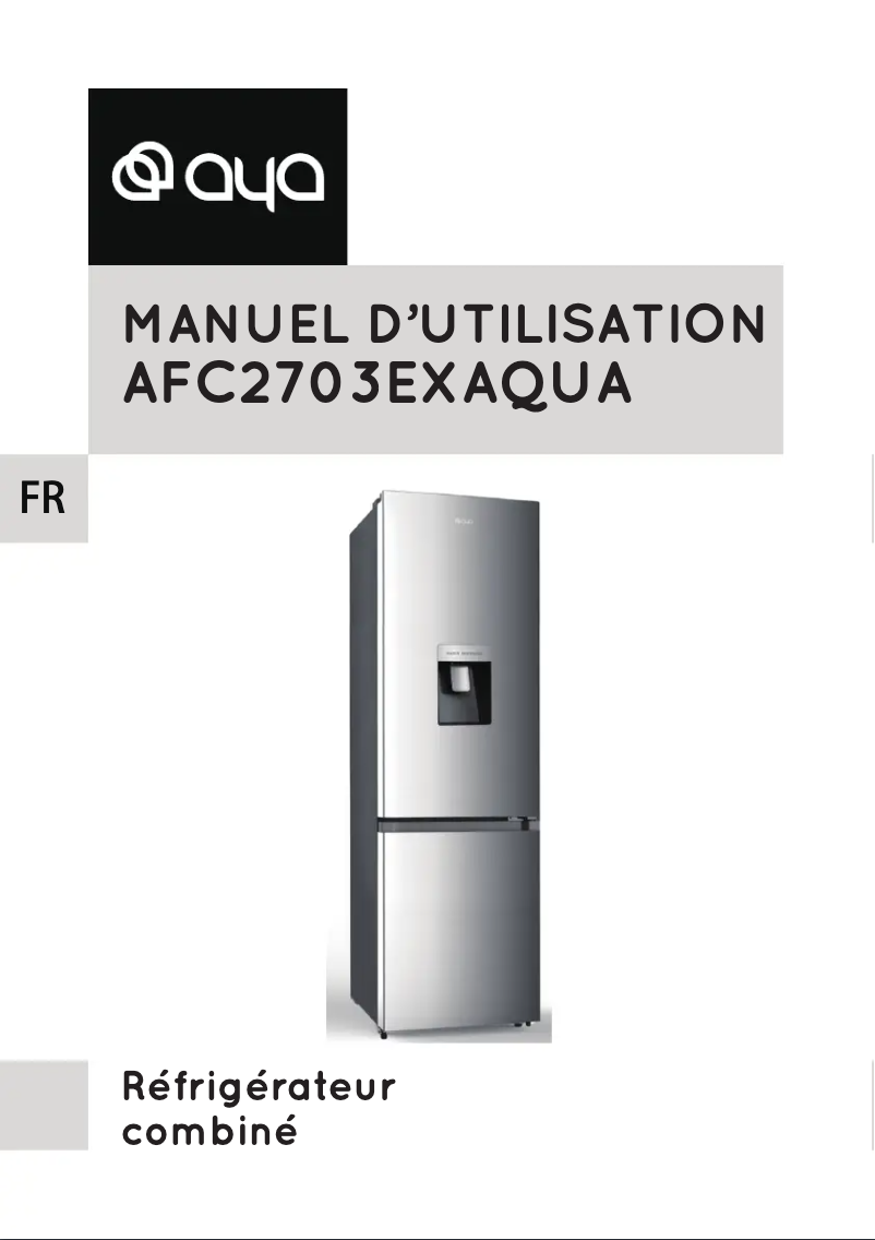 Page n°1 - Manuel utilisateur AYA AFC2703EXAQUA