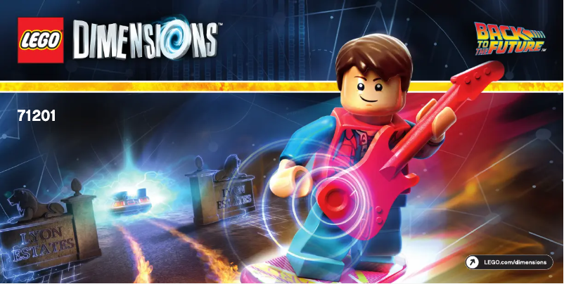 Image de la première page du manuel de l'appareil Back to the Future Level Pack 71201