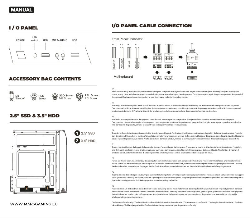 Imagen de la primera página del manual del dispositivo MC-S1
