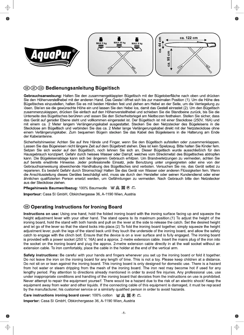 Page 1 de la notice Manuel utilisateur AquaPur CS98091404