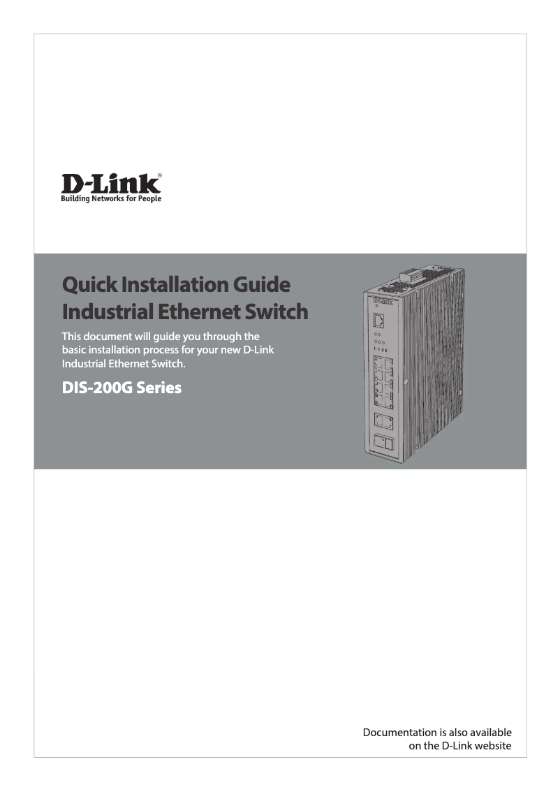 Page n°1 - Guide d'installation D-Link DIS-200G-12PS