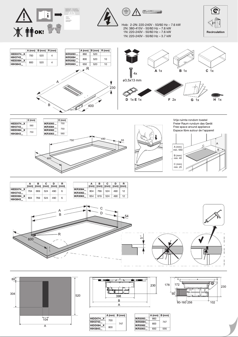 Image de la première page du manuel de l'appareil HIDD08471EVX