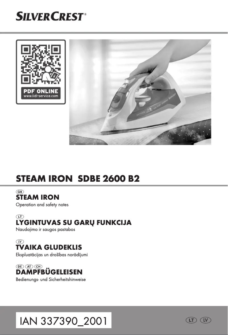 Image de la première page du manuel de l'appareil SDBE 2600 B2