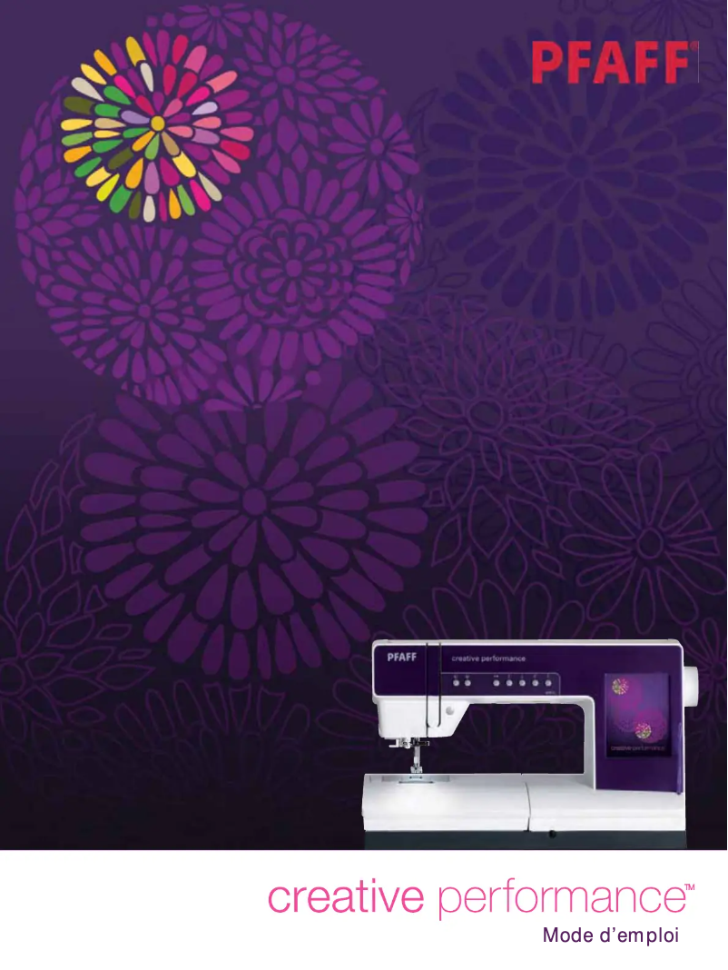 Image de la première page du manuel de l'appareil creative performance