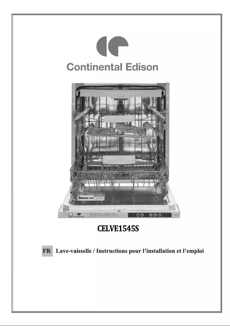 Page n°1 - Manuel utilisateur Continental Edison CELVE1545S