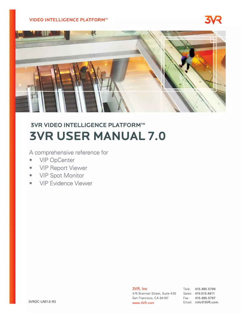 Image de la première page du manuel de l'appareil VisionPoint 55