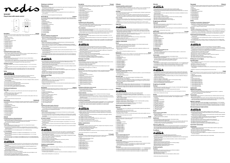 Image de la première page du manuel de l'appareil WISS03WT