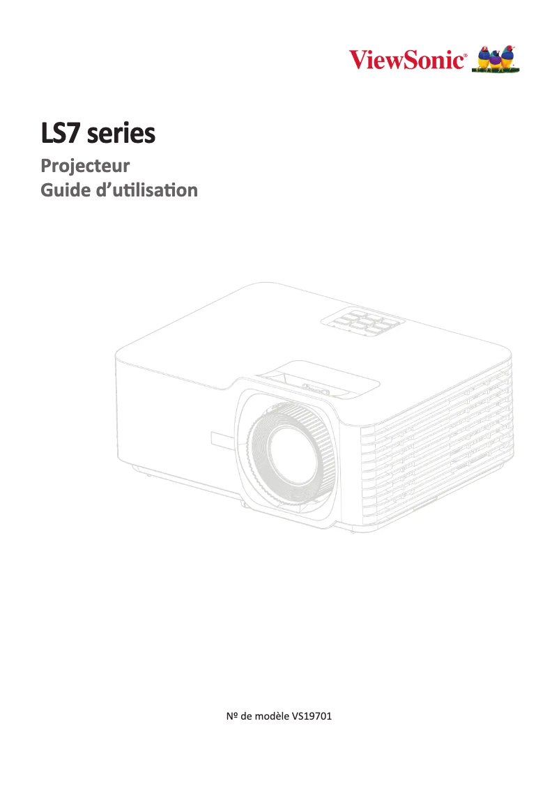 Page 1 de la notice Manuel utilisateur Viewsonic LS710-4KE