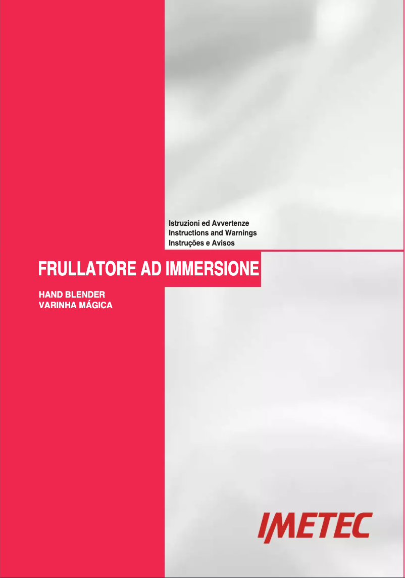 Image de la première page du manuel de l'appareil Dolcevita HB2 500