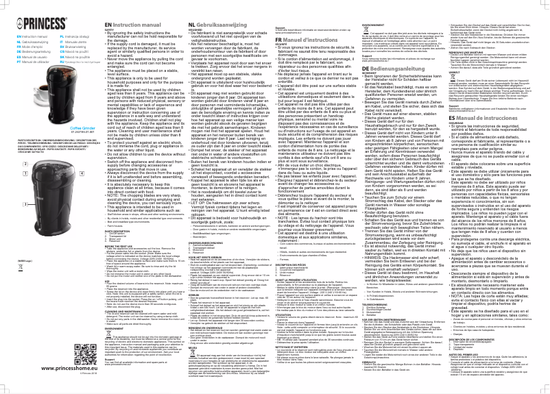 Page n°1 - Manuel utilisateur Princess 242195