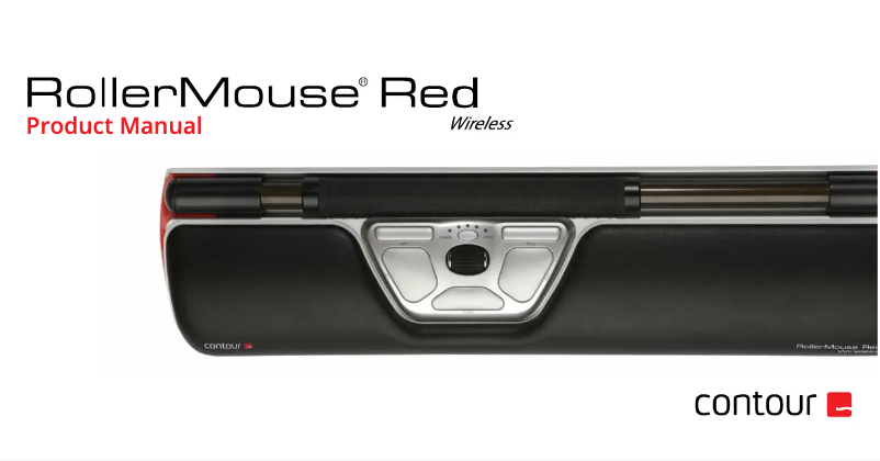 Page 1 de la notice Manuel utilisateur Contour Design RollerMouse Red Wireless
