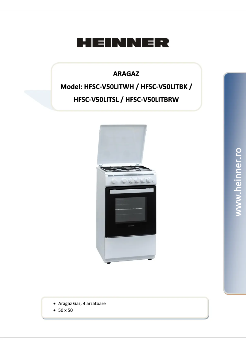 Imagen de la primera página del manual del dispositivo HFSC-V50LITSL