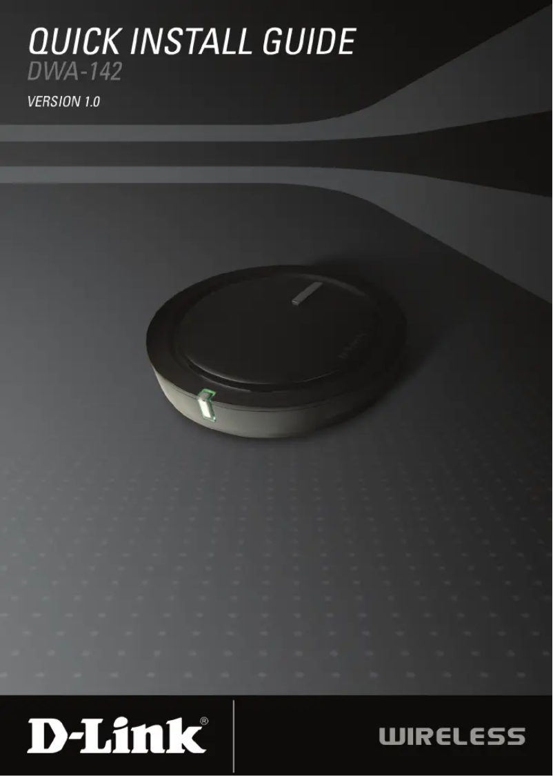 Page 1 de la notice Guide d'installation D-Link DWA-142