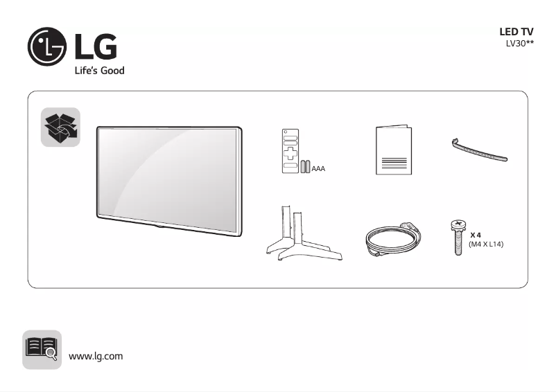 Page 1 de la notice Manuel utilisateur LG 49LV300C