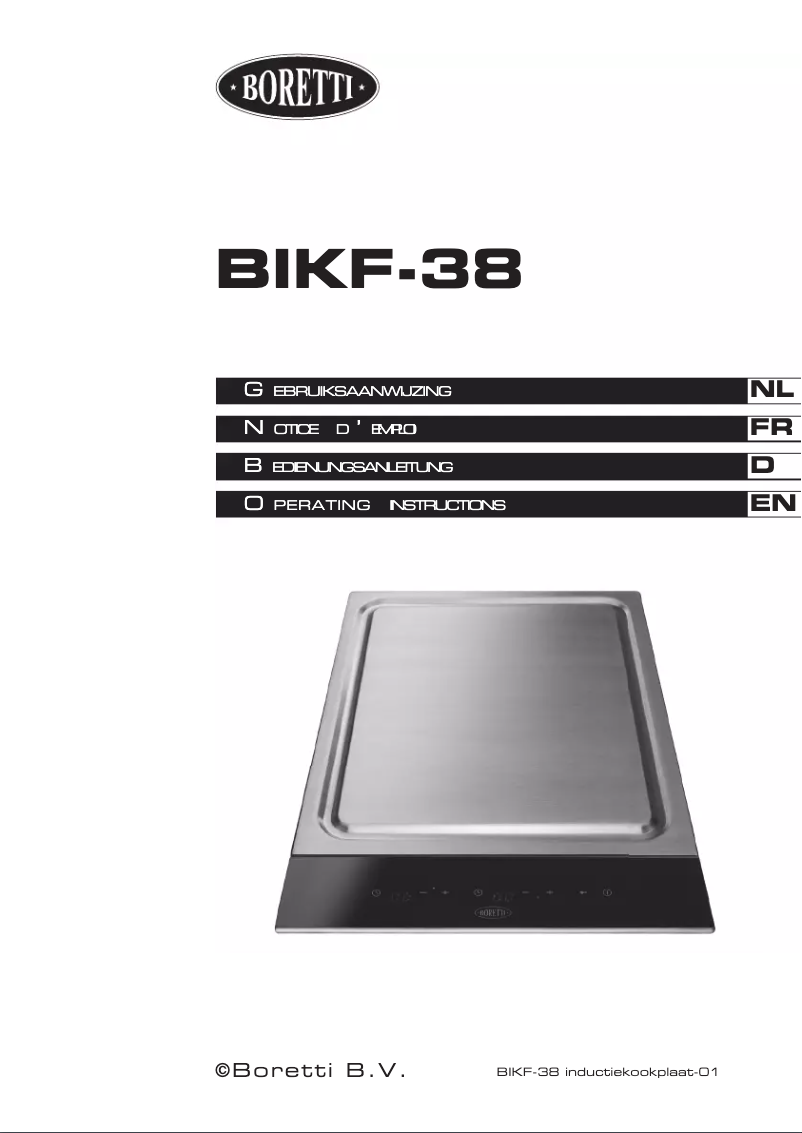 Image de la première page du manuel de l'appareil BIKF38