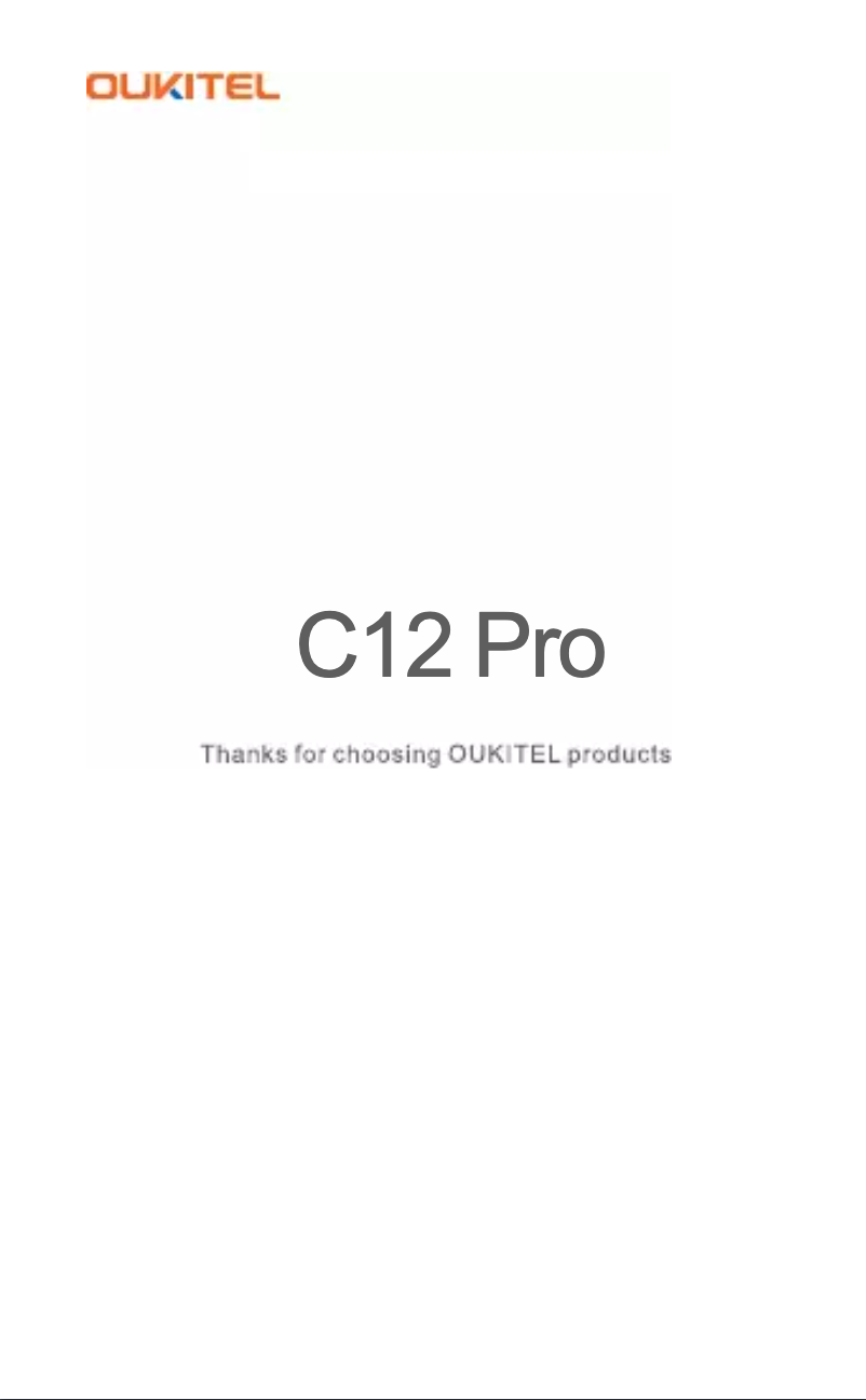 Image de la première page du manuel de l'appareil C12 Pro