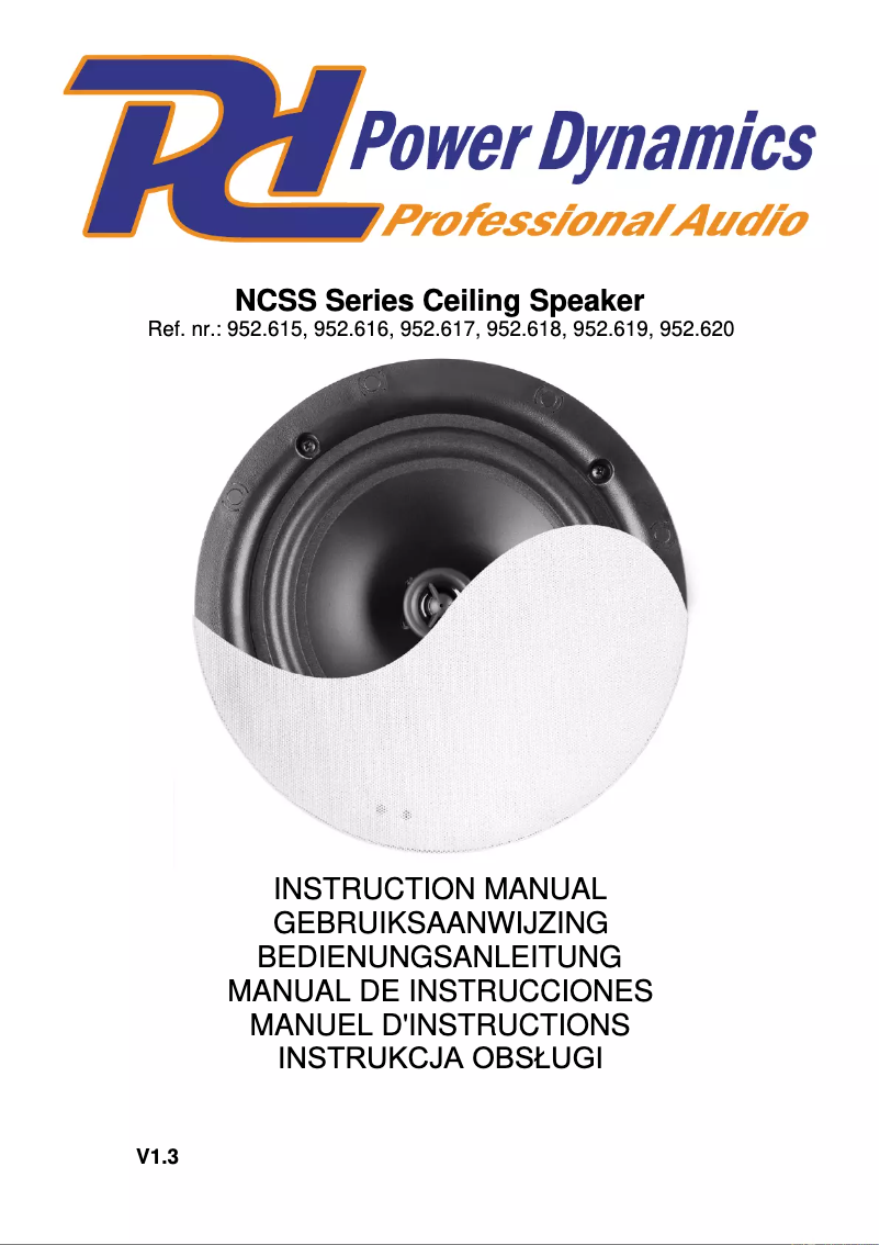Page n°1 - Manuel utilisateur Power Dynamics NCSS5