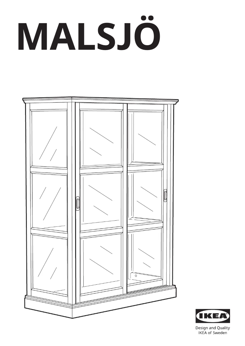 Image de la première page du manuel de l'appareil MALSJÖ 603.034.81