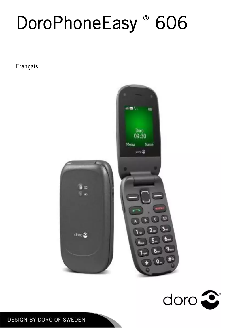 Page 1 de la notice Manuel utilisateur Doro PhoneEasy 606