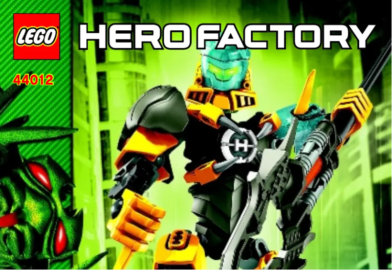 Image de la première page du manuel de l'appareil Hero Factory 44012