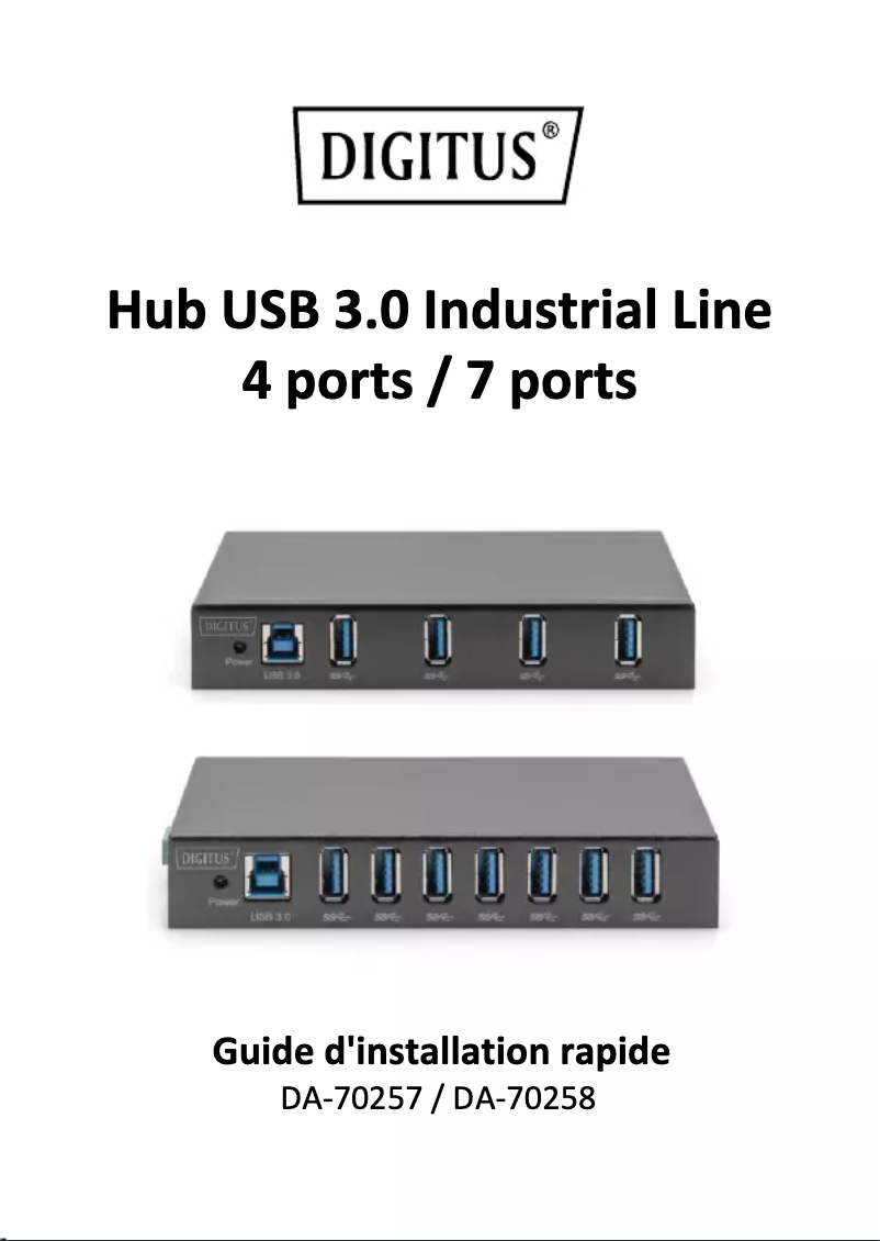 Page 1 de la notice Manuel utilisateur Digitus DA-70257