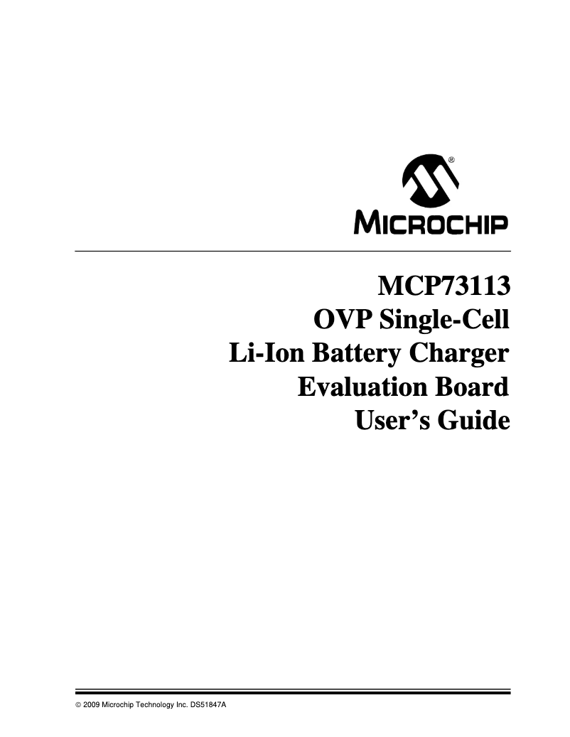 Page 1 de la notice Manuel utilisateur Microchip MCP73114